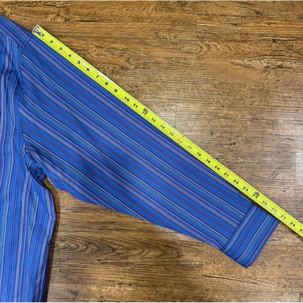 Tommy Bahama Blue Lazlo Francisco Striped Casual Dress Button Up Shirt Men's 2XL - Picture 10 of 10